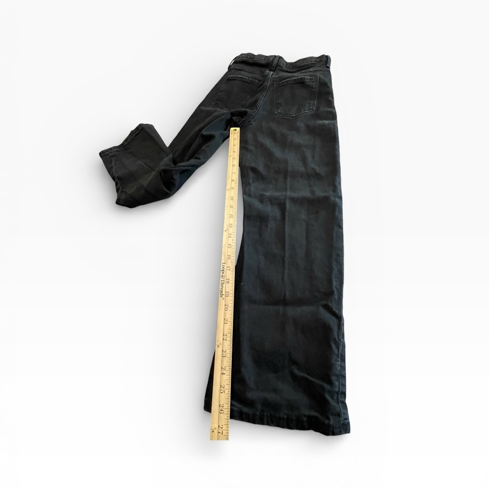H&M Wide Leg High Waist Black Jeans Girls 11-12Y US 14 EUR 152 - Picture 4 of 6
